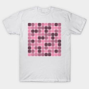 Squircle Pattern (Rose Gold) T-Shirt